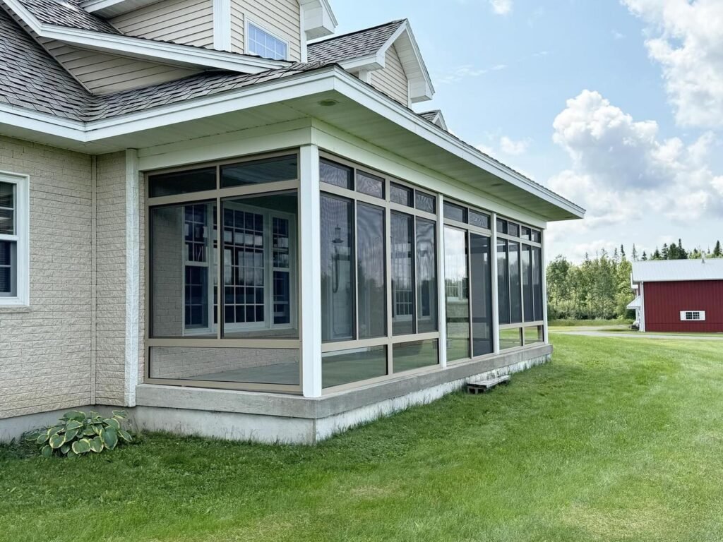 Custom glass enclosure in Colorado for year-round outdoor living